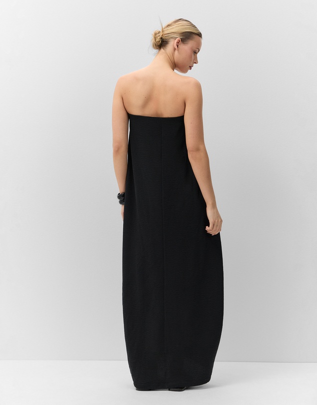 UNISON - Textured Strapless Balloon Dress