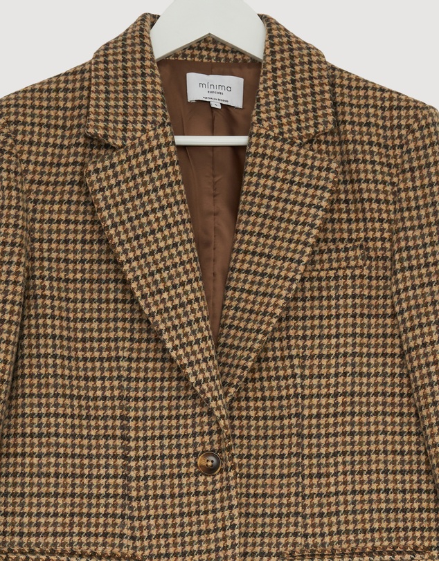 Revibe - Repaired Minima Esenciales Desi Wool Blazer - AU 6