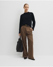 Country Road - Button Neck Knit
