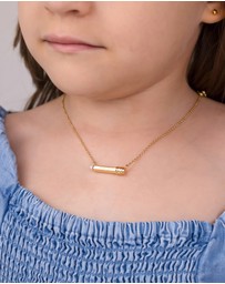 Wanderlust + Co - Color Pencil Gold Necklace