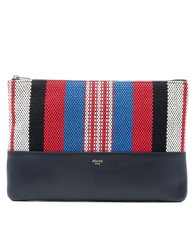 Pre-Loved by Azura Reborn - Pre-Loved Canvas Striped Solo Pouch