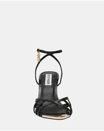 Steve Madden - Peepshow Black Patent Heels