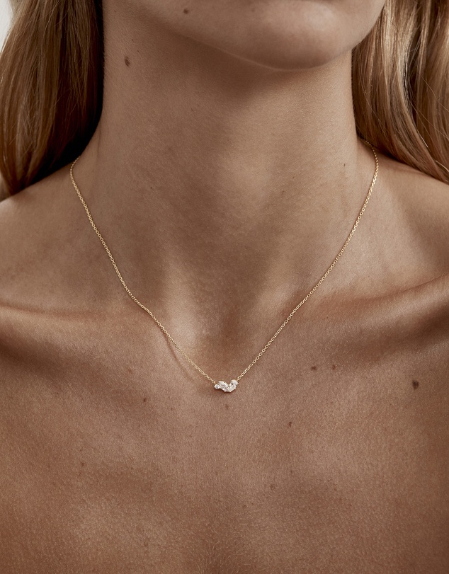 By Charlotte - Crystal Wings Neckace