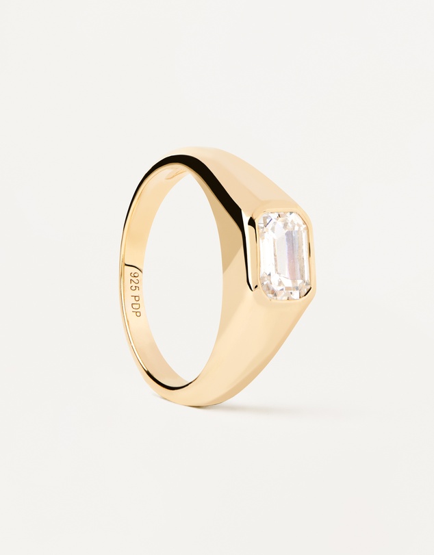 PDPAOLA - Octagon Shimmer Stamp Ring