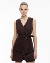 Witchery - Longline Linen Vest
