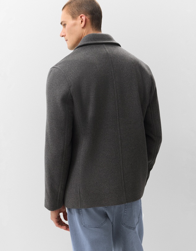 UNISON - Wool Blend Peacoat