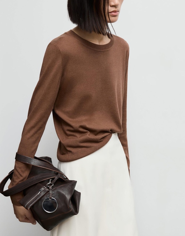 M.N.G - Fine-Knit Crew-Neck Sweater