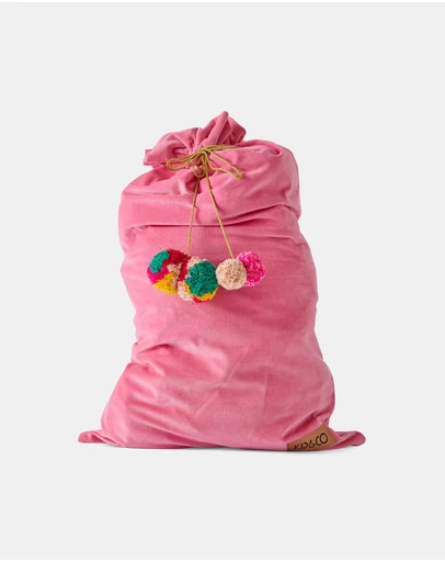Kip&Co - Pinky Velvet Santa Sack - Babies