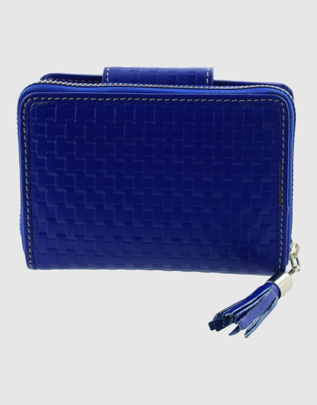 Pierre Cardin - Woven Leather Zip-Around Bi-Fold Wallet with RFID
