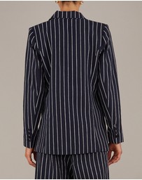 Amelius - Polo Linen Pinstripe Blazer