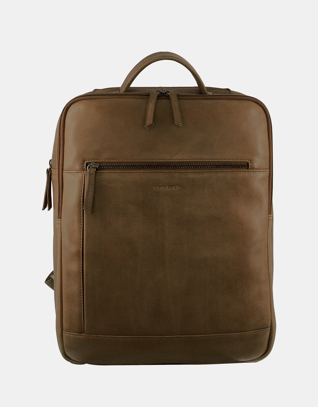 Pierre Cardin - Pierre Cardin Leather Business/Laptop Backpack
