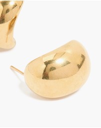 Lovisa - Waterproof Gold Plated Stainless Steel Bubble Round Hoop Earrings