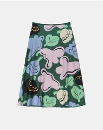 Marimekko - Koostumus Kukasta Kukkaan Silk skirt