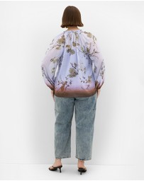 City Chic - Love Border Print Top