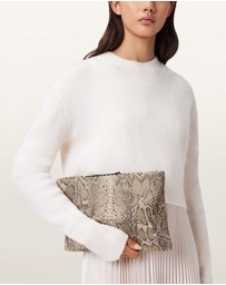 AllSaints - Bettina Snake Clutch
