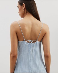 Atmos&Here - Plisse Maxi Slip Dress