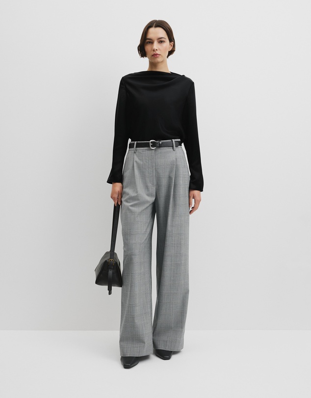 Country Road - Draped Long Sleeve Shirt