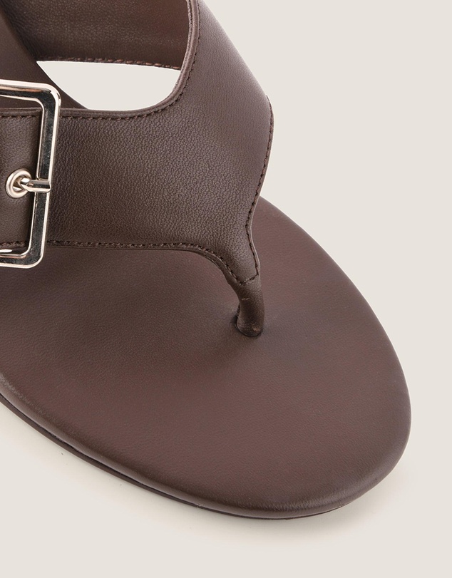 Shelly Shen - Suri High Sandals Brown Leather