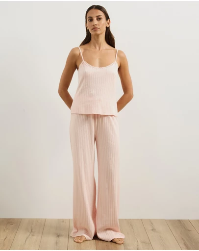 Atmos&Here - Melody Pointelle Cami & Pants Pyjama Set