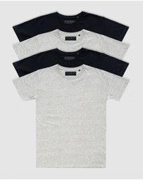 Xander - 4-Pack Blanc Tee - Youth