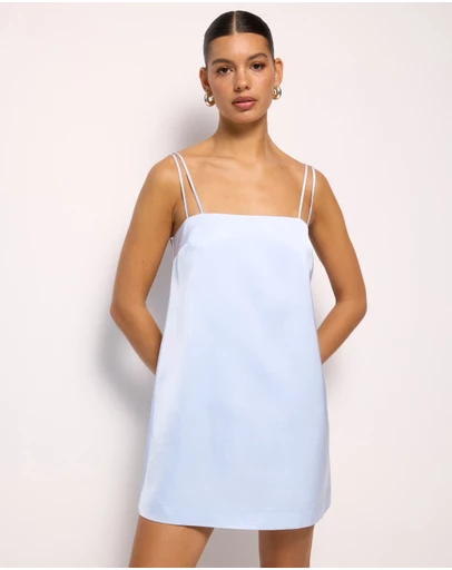AERE - Rhi Satin Shift Mini Dress