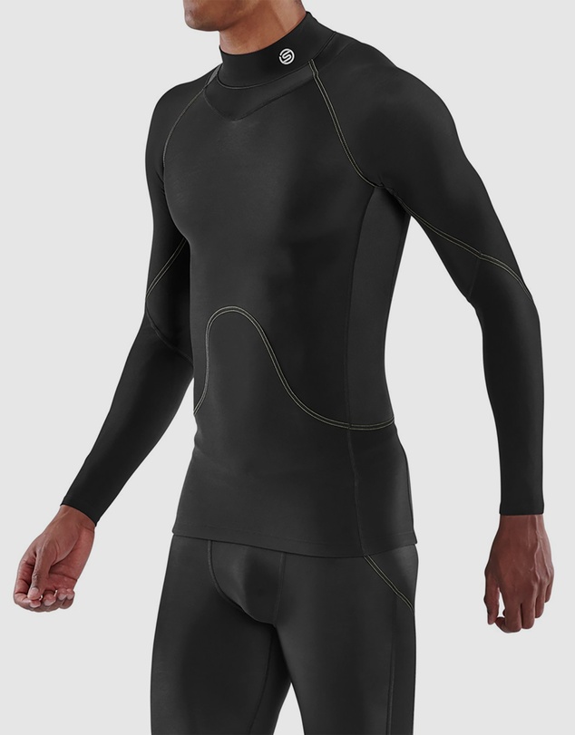 SKINS - SKINS Compression Men's Series-3 Clothing Long Sleeve Top Thermal Black
