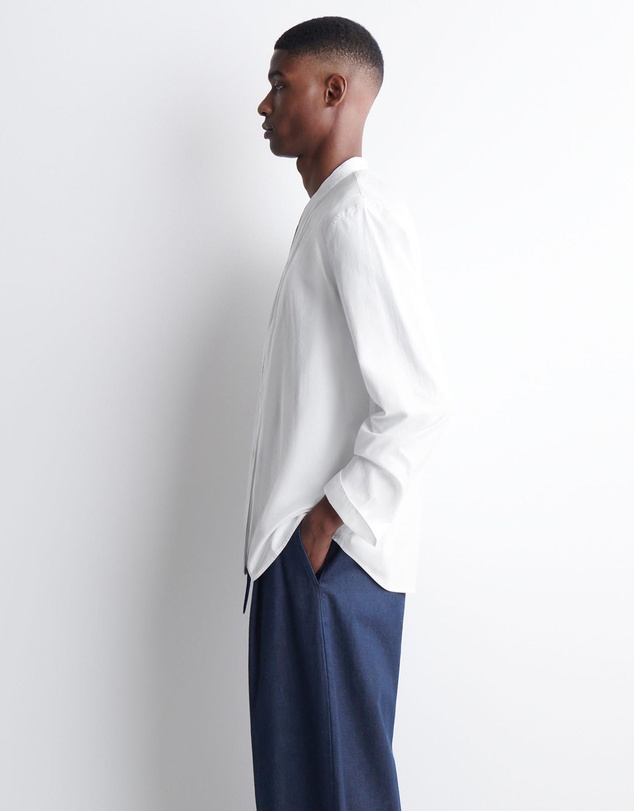 COS - Grandad-Collar Cotton Shirt