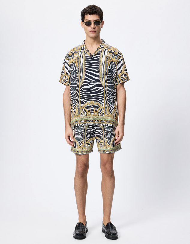 Camilla - Short Sleeve Camp Collared Shirt