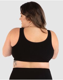 B Free Intimate Apparel - Full Bust Bamboo Padded Front Closure Wire Free Bra (E-F-G-H) Cup