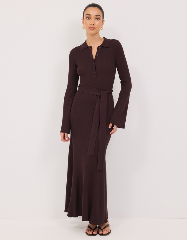 Calli - Audrey Flare Sleeve Maxi Dress