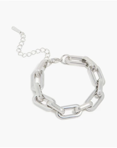 Lovisa - Waterproof Stainless Steel Large Paperclip Chain Bracelet