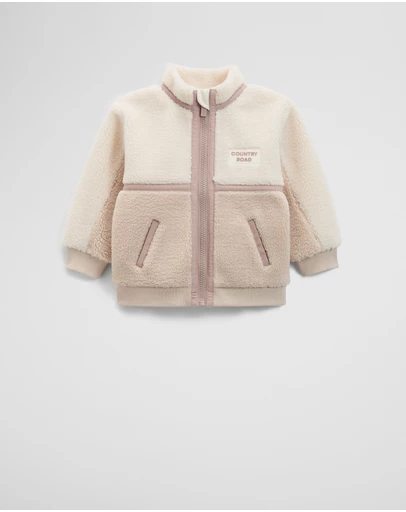 Country Road - Sherpa Zip Through Jacket