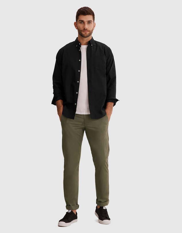 Country Road - Regular Fit Washed Oxford Shirt