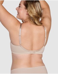 Naturana - Moulded Soft Cup Wirefree Bra With Satin Trim