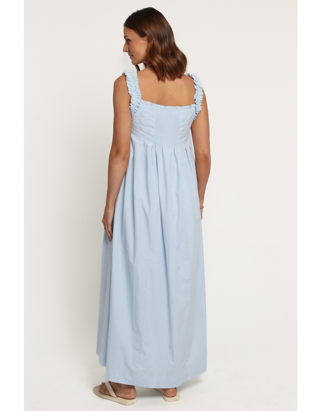 Petal & Pup - Madalyn Pleated Midi Dress - Light Blue