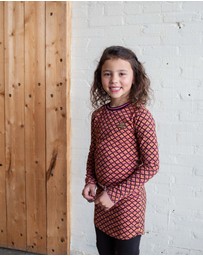 Quapi - Kaat Long Sleeve Dress - Kids-Teens