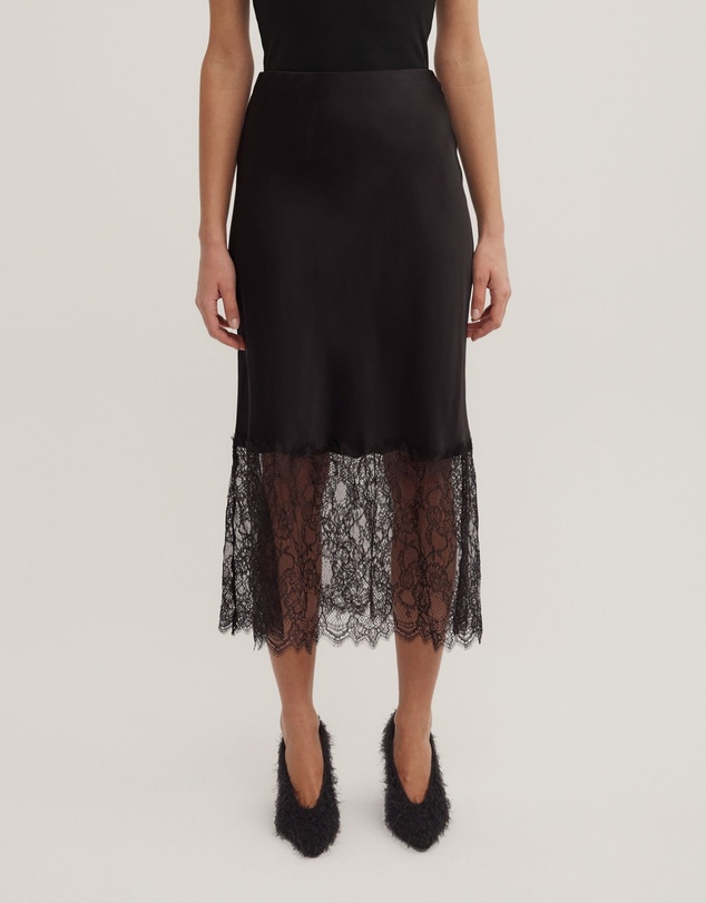Witchery - Lace Trim Skirt
