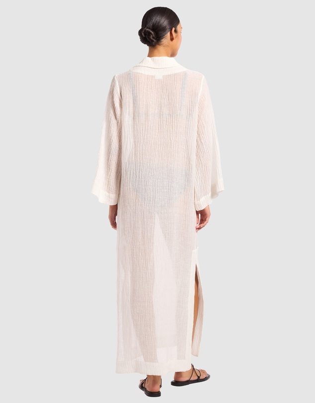 JETS - Wave Gauze Sheer Full Length Cover Up