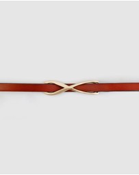 Belle & Bloom - London Mood Leather Tie Belt