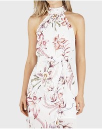 Amelius - Blushing Orchid Midi Dress