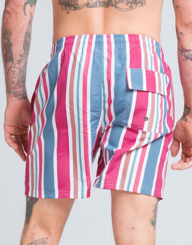 Vacancy Co - Candy Stripe Swim Short