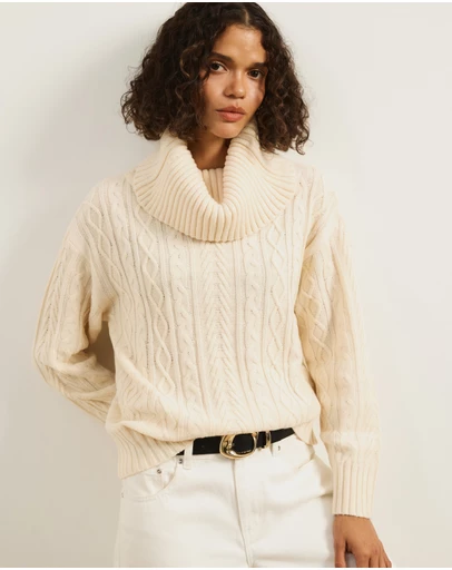 Atmos&Here - Zuri Cable Knit Sweater