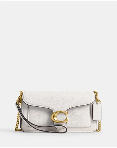 Coach - Polished Pebbled Leather Tabby Chain Crossbody Bag 19