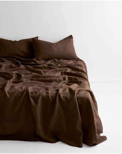 Aura Home - Emile Linen Flat Sheet