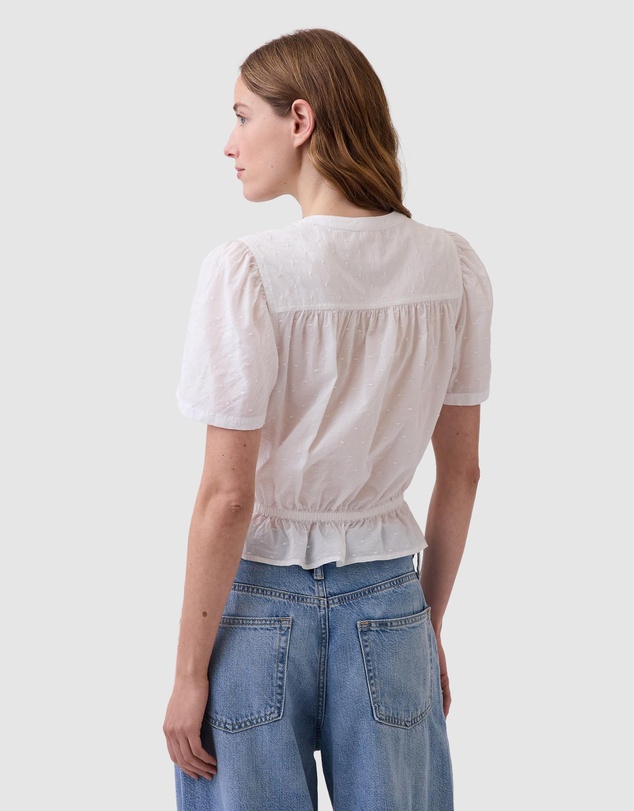 GAP - Short Sleeve Femme Button Front Fashion Shirt