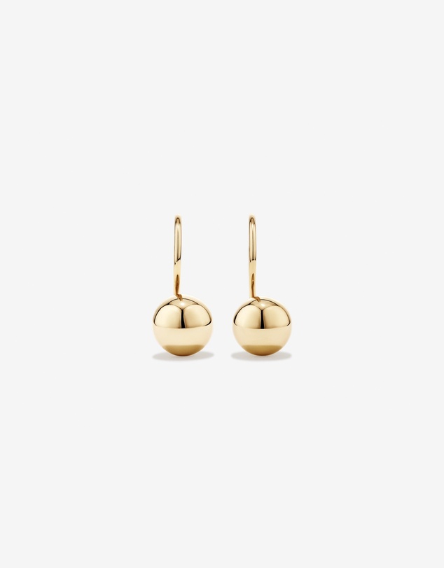 Michael Hill - 7mm Euroball Earrings in 10kt Yellow Gold