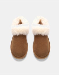 AusWooli Ugg Boots - Coogee Sheepskin Cozy Ankle Slippers