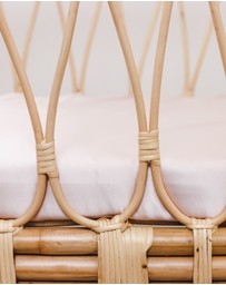 SILK MAGNOLIA - Pure Silk Fitted Bassinet and Cot Sheets