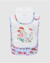 Fleur Harris - 'Bunny Forest' Dandy Duo Bibs in Cornflower