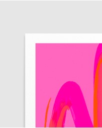 Olive et Oriel - Pinkwave No 7 by Treechild Art Print